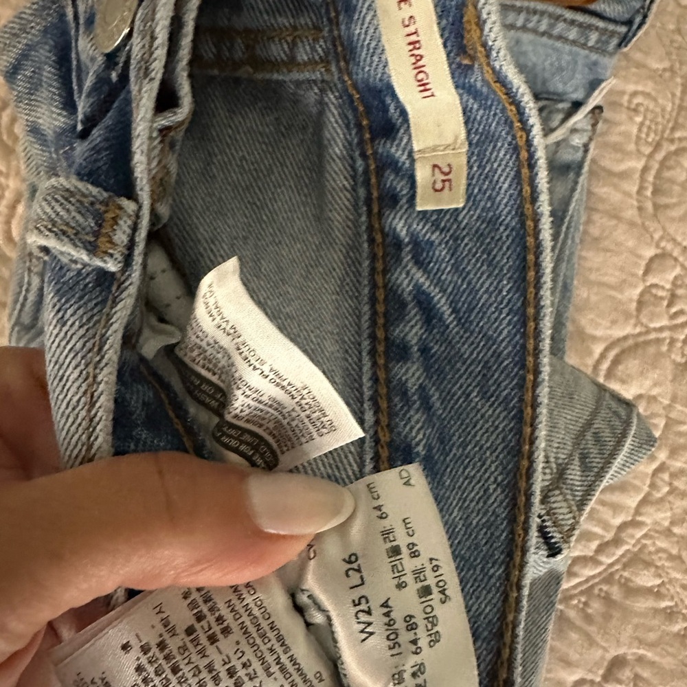 Levi's Blue Straight Leg Jeans Classic Denim